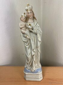 Madona s Ježíškem porcelán socha - 2