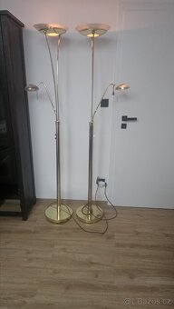 Interiérová sloupová lampa zlatá - 2