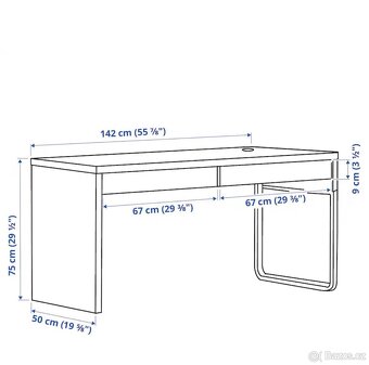 Ikea psací stůl Micke 142x50 cm. - 2