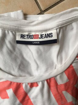 Triko značkové Retro Jeans velikost L - 2