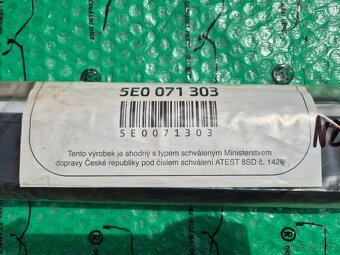 ozdobné prahové lišty černé Škoda Octavia III (5E) 5E0071303 - 2