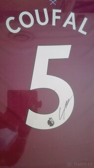 Vladimír COUFAL vlastnoručně podepsaný dres WEST HAM UNITED - 2