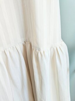 Nádherné letní smetanové šaty vel 36 - 2