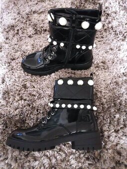 nové kotníkové workery, polokozačky, vel. 38 a 40 - 2