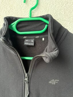 Dámská černá mikina na zip 4F - 2