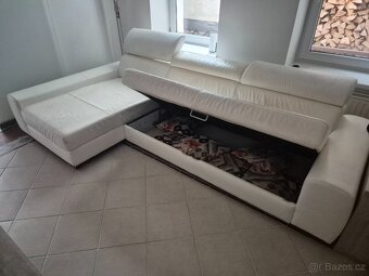 prodám  bílou sedací soupravu - 2