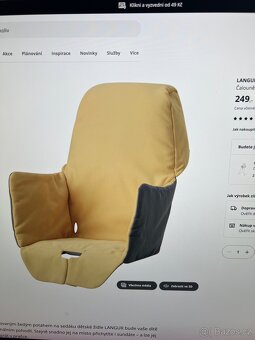 Dětská židle IKEA s podnosem + čalounění - 2