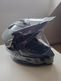 Enduro přilba NOX N312 Crow černo-šedá - Velikost : L - 2