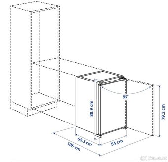 Vestavná lednice z IKEA - 2