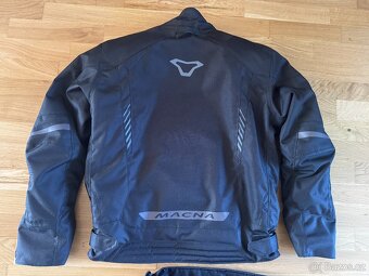 Kalhoty + bunda na moto Macna Tazar a Blazor černé - 2