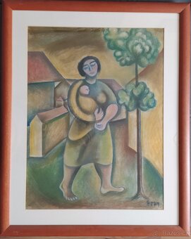 František Hora - Matka a dítě - Obraz - 2