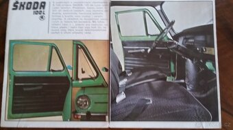 Starý prospekt Škoda 100 L De luxe z roku 1974 - 2