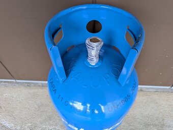 Plná, zaplombovaná propan-butanová PB láhev 10 kg - 2