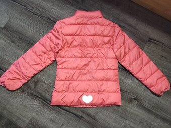 Přechodová lososová bunda vel. 128 - 2