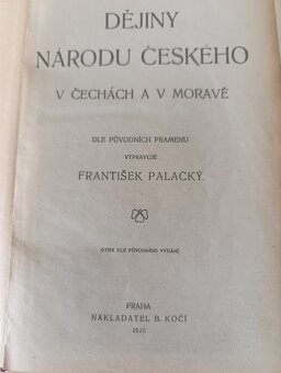 Prodám Dějiny národu českého - 2