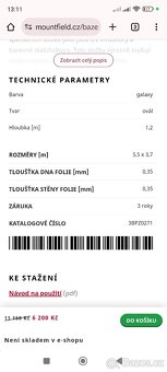 Bazénová fólie GALAXY V6 - 2