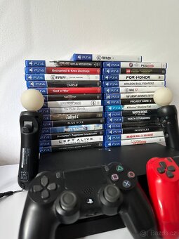 Playstation 4 PRO + 2 Ovladače + Hry + Move - 2