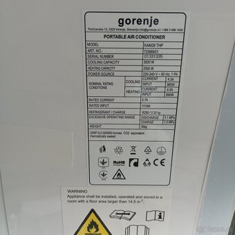 Prodám mobilní klimatizaci - téměř nepoužívaná - 2