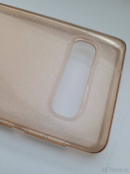 Kryt na Samsung Galaxy S10 - růžový se třpytkami - 2