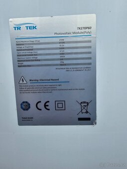 Fotovoltaické panely 270 W - 2