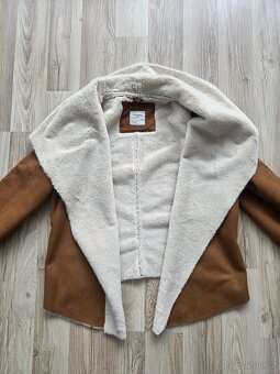 Kožený kabátek semišový Vero Moda Denim vel.S - 2