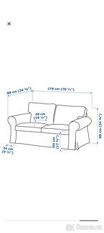 Sedačka Ektorp- dvoumístná - 2