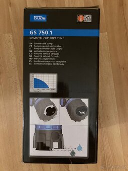 Ponorné kalové čerpadlo Güde GS 750.1 2in1 - 2