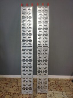 2x skládací nájezdová rampa + pásy do 680kg HLINÍK - 2