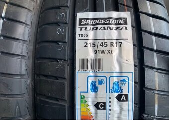 Nepoužita letní sada - BRIDGESTONE - 215/45/17 - XL - 2