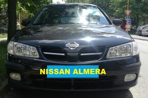 Nissan Almera 1.5i 66KW, ČR doklady, r.v. 6/2000 - 2