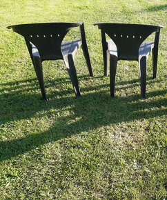 Židle plastová na zahradu - 3ks - 2