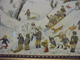 Josef Lada obraz - Zimní dětské hry 1936 - 2