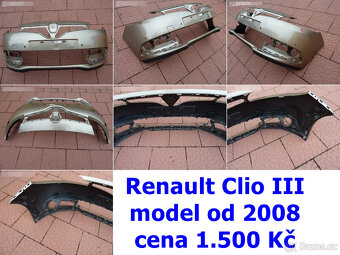 Nárazník Opel Zafira - Clio - Mini Cooper - plast Fiat Doblo - 2