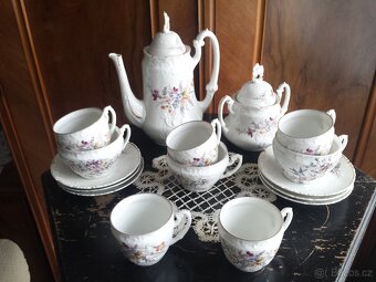 Starožitný porcelánový čajový servis - 2