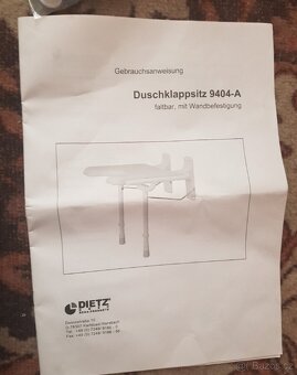 Sklopné sprchové sedadlo 9404-A DIETZ - 2