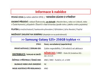 Samsung Galaxy S25+ 256GB Icyblue NOVÝ NEROZBALENÝ - 2