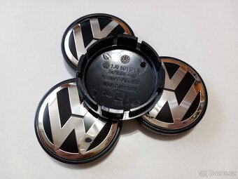 Středové krytky Vw, 56x52mm chrom logo - 2