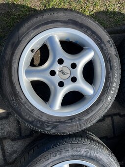 4x alu disky 5x112 R15, letní pneu 70% - 2