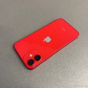 iPhone 12 mini 64GB červený, pěkný stav, 12 měsíců záruka - 2