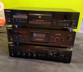 Sony zesilovač, cd player a tape deck - 2