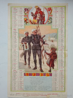 Starý kalendář - plakát, 1935 - 2