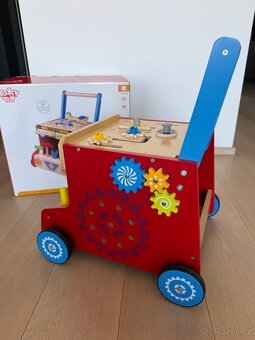 Tooky Toy - Tool Bus Chodítko a pracovní stůl - 2