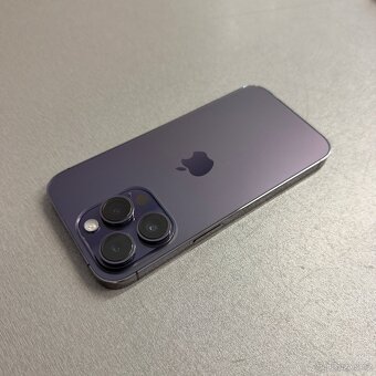 Jako nový iPhone 14 Pro 256GB deep purple, bez škrábance - 2
