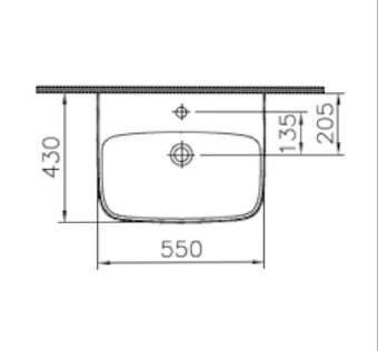 Umyvadlo na desku - 2
