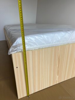 Postel 90x200  odstín borovice - 2
