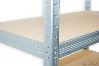 Regál kovový zinkovaný, 5 polic - 2