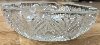 Broušený popelník z českého křišťálu – průměr 20 cm - 2