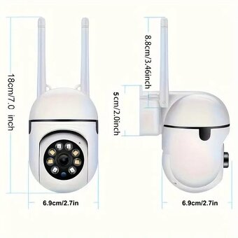 bezpečnostní Wi-Fi IP kamera, HD 1080p, 2.4 GHz - 2