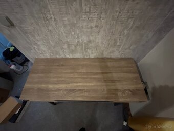 Psací stůl 48×120 barva světlého dubu/černá - 2