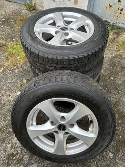 Alu kola R16 5x120 VW Transporter T5 + zimní pneu 205/65/16C - 2